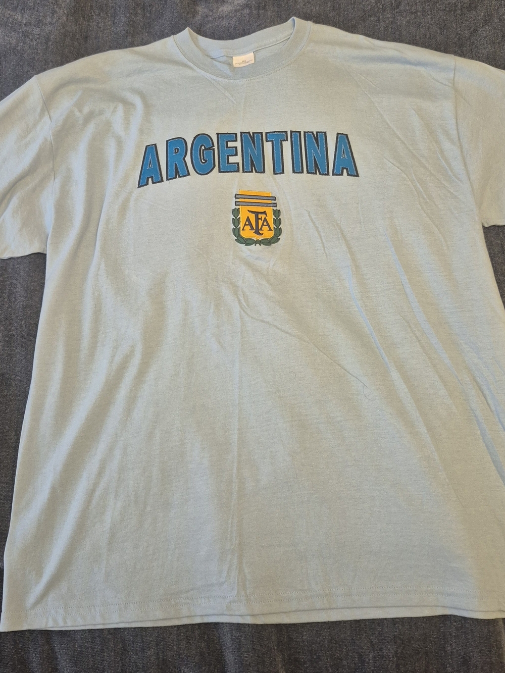 Argentina Crest Graphic Tee - Light Blue